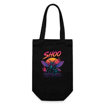 Shoo Fly Lustige Hassfliegen Shoo Fly - Geschenkbeutel für Flaschen - Schwarz - Vorne