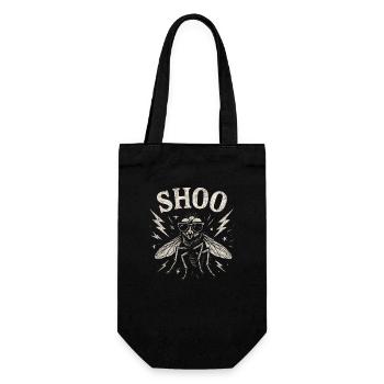 Shoo Fly Drôle de haine mouches Shoo Fly - Sac à bouteille - noir - Devant
