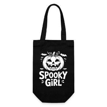Gruselige Kürbismaske für Halloween - Geschenkbeutel für Flaschen - Schwarz - Vorne