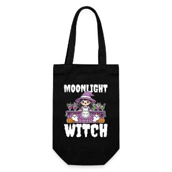 MOONLIGHT WITCH - WITCH HALLOWEEN - Geschenkbeutel für Flaschen - Schwarz - Vorne
