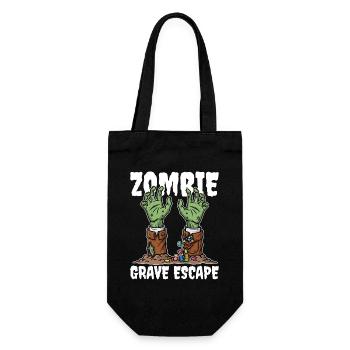 ZOMBIE_GRAVE_ESCAPE - Geschenkbeutel für Flaschen - Schwarz - Vorne