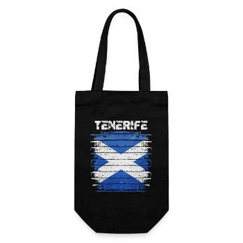 Tenerife flag illustration - Gift Bag for Bottles - black - Front