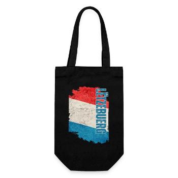 Drapeau du Luxembourg, j’adore le Luxembourg - Sac à bouteille - noir - Devant