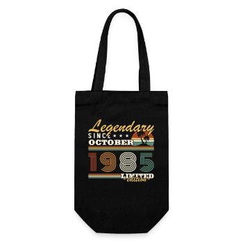 Octobre 1985 Vinatge Retro Cadeau Anniversaire  - Sac à bouteille - noir - Devant