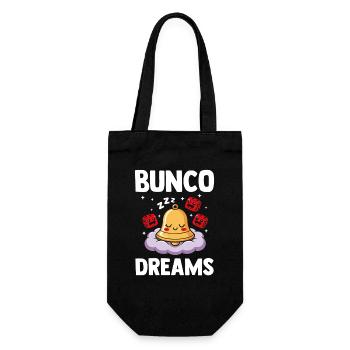 Funny Dice Game Night Gift Bunco Player - Gift Bag for Bottles - black - Front