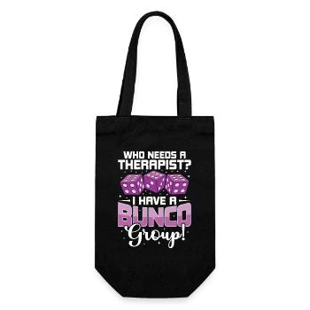 Theapie Bunco Player Dice Games Gift - Gift Bag for Bottles - black - Front