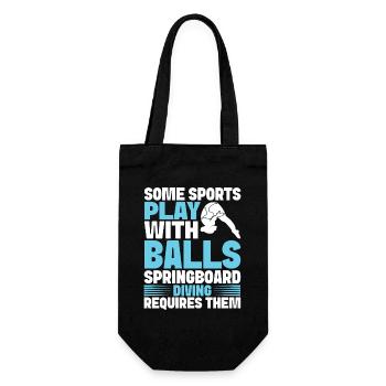 Diving diving board - Gift Bag for Bottles - black - Front