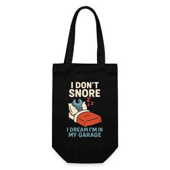 Funny Hobby Garage Screwdriver Saying - Gift Bag for Bottles - black - Front