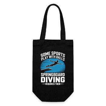 Diving diving board - Gift Bag for Bottles - black - Front