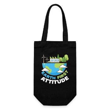 Skiing Skiers Winter sports - Gift Bag for Bottles - black - Front