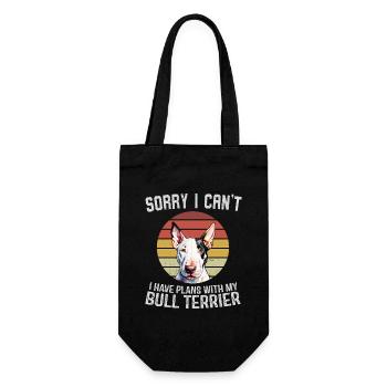 Bull Terrier Citation Humoristique Conception - Sac à bouteille - noir - Devant