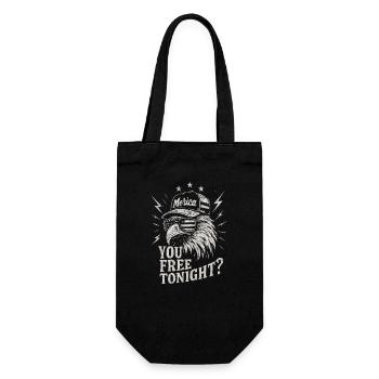 You're free tonight, Eagle, July 4 - Gift Bag for Bottles - black - Front