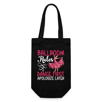 Règles de la danse de salon S’excuser d’abord - Sac à bouteille - noir - Devant