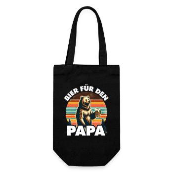 Father-to-be BEER FOR DAD Funny - Gift Bag for Bottles - black - Front