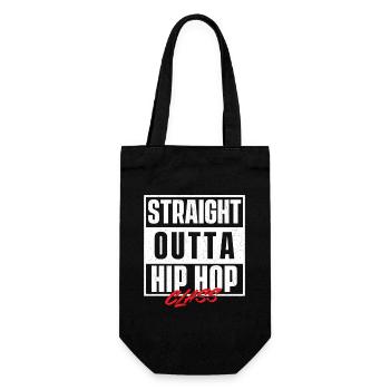 Straight Outta Hip Hop Class Old School Vibes Rap - Gift Bag for Bottles - black - Front
