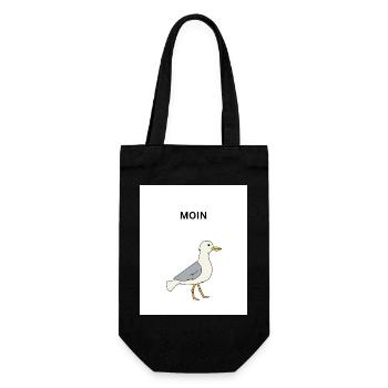 MOIN - Geschenkbeutel für Flaschen - Schwarz - Vorne