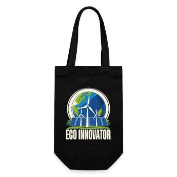Environmentalist Renewable Energy Eco Innovator - Gift Bag for Bottles - black - Front