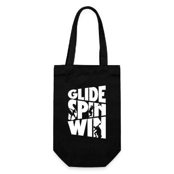 Shot Put Shot Put Shot Put Glide Spin Win - Gift Bag for Bottles - black - Front