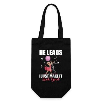 Ballroom Dancing Partners for Ballroom Dancing - Gift Bag for Bottles - black - Front