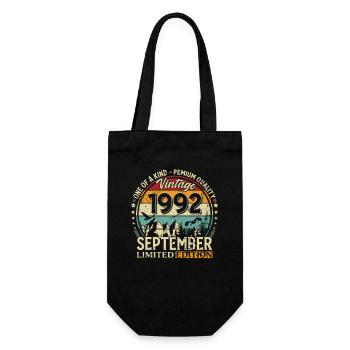 33ème Anniversaire Millésime Septembre Millésime 1992 - Sac à bouteille - noir - Devant