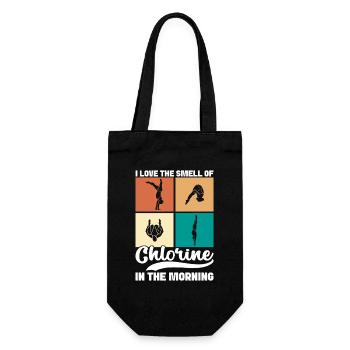 Diving diving board - Gift Bag for Bottles - black - Front