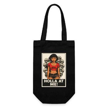 Illustration de pouvoir de fille rebelle - Sac à bouteille - noir - Devant