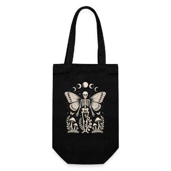 Fée squelette gothique avec phases de lune - Sac à bouteille - noir - Devant