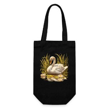 Swans Swan - Gift Bag for Bottles - black - Front