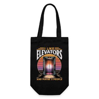 Elevator toddler & kids - Gift Bag for Bottles - black - Front