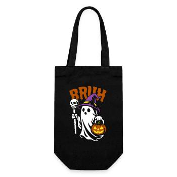 Ghost Broth, Halloween Party Costume - Pumpkin - Gift Bag for Bottles - black - Front