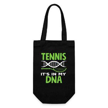 Joueur de tennis, c’est dans mon ADN - Sac à bouteille - noir - Devant