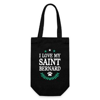 SAINT_BERNARD - Geschenkbeutel für Flaschen - Schwarz - Vorne