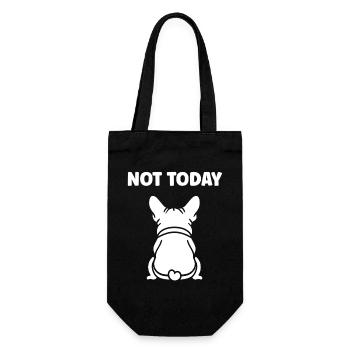 Design de Chien Rebelle avec Message bulldog - Sac à bouteille - noir - Devant