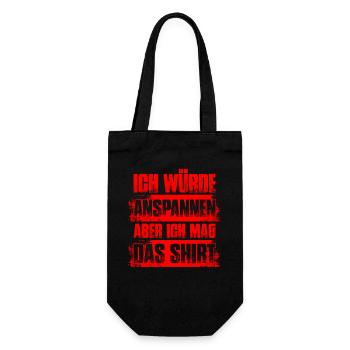 Tense Bodybuilding Bodybuilder Gym Weight Lifting - Gift Bag for Bottles - black - Front