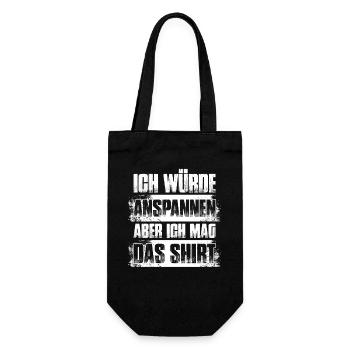 Anspannen Bodybuilding Bodybuilder Gym Kraftsport - Geschenkbeutel für Flaschen - Schwarz - Vorne