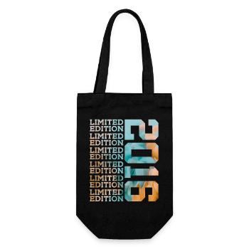 LIMITED EDITION 2016 10 YEARS 10TH BIRTHDAY - Gift Bag for Bottles - black - Front