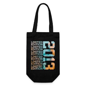 LIMITED EDITION 2013 13 YEARS 13TH BIRTHDAY - Gift Bag for Bottles - black - Front