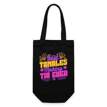 Tamale Best Tamales Making Tia Ever - Geschenkbeutel für Flaschen - Schwarz - Vorne