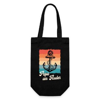Futur Père PAPA À LA TÊTE Rétro Drôle - Sac à bouteille - noir - Devant