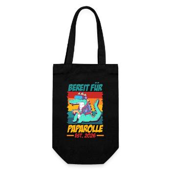 Gamer Dad READY FOR PAPA ROLL EST 2026 Funny - Gift Bag for Bottles - black - Front