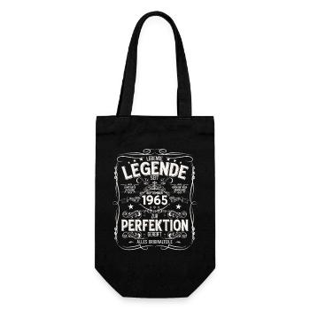 60th Birthday Vintage September Year 1965 - Gift Bag for Bottles - black - Front
