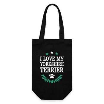 J’adore mon Yorkshire Terrier - Sac à bouteille - noir - Devant