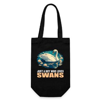 Swans Swan - Gift Bag for Bottles - black - Front