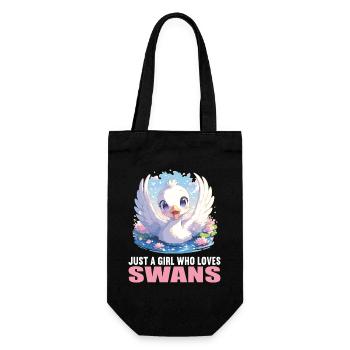 Swans Swan - Gift Bag for Bottles - black - Front