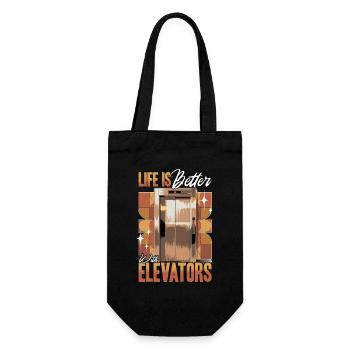Elevator toddler & kids - Gift Bag for Bottles - black - Front