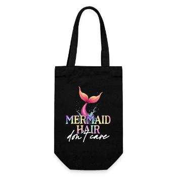 Mermaid Mermaid Hair Don't Care - Gift Bag for Bottles - black - Front
