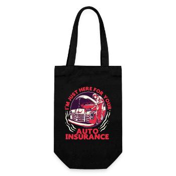 Insurance broker car insurance - Gift Bag for Bottles - black - Front