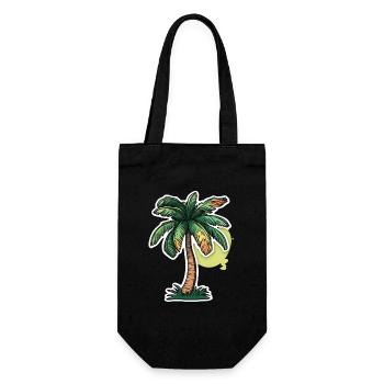 Palm tree - Gift Bag for Bottles - black - Front
