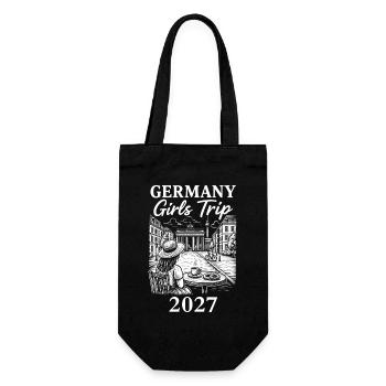 Germany Girls Trip 2027 - Geschenkbeutel für Flaschen - Schwarz - Vorne