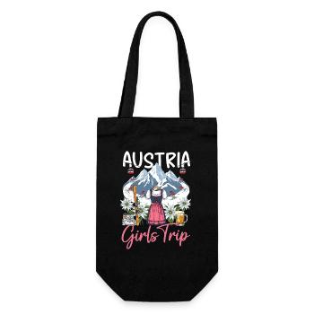 Austria Girls Trip - Geschenkbeutel für Flaschen - Schwarz - Vorne